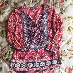 Lucky Brand patterned tunic 🌸